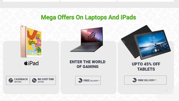Up To 45% Off On Mega Offers On Laptops And iPads Up To 45% Off On Mega Offers On Laptops And iPads