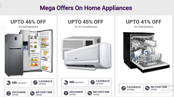 Up To 46% Off On Mega Offers On Home Appliances