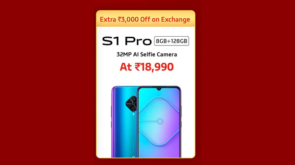 Vivo S1 PRO (Extra Rs. 3,000 Off On Exchange) Vivo S1 PRO (Extra Rs. 3,000 Off On Exchange)