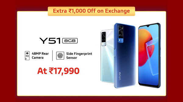 Vivo Y51 (Extra Rs. 1,000 Off On Exchange)