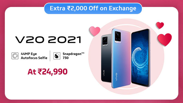 11% Off On Vivo V20 2021