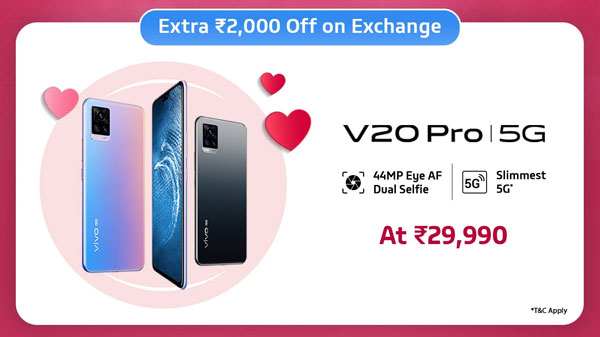 14% Off On Vivo V20 Pro 5G