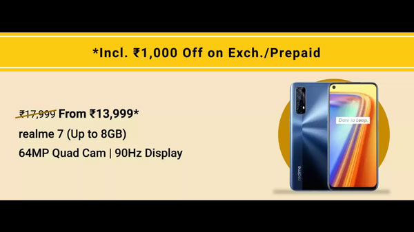 16% Off On Realme 7