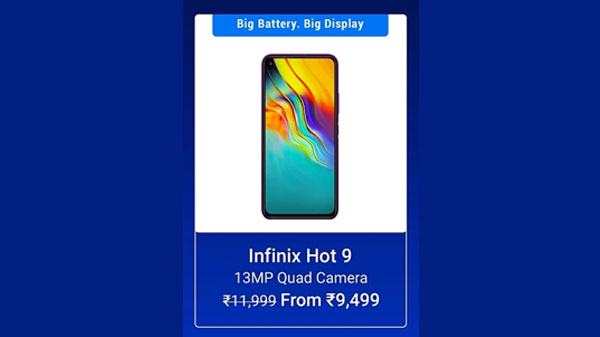 20% Off On Infinix Hot 9