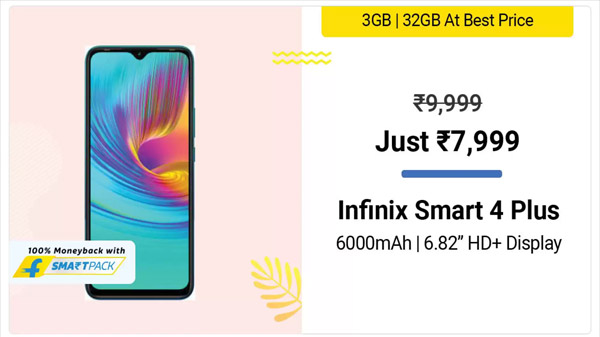 20% Off On Infinix Smart 4 Plus