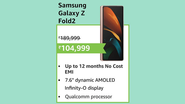 21% Off On Samsung Galaxy Z Fold2 5G