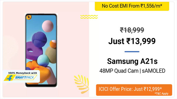 22% Off On Samsung Galaxy A21s