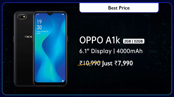 27% Off On OPPO A1k