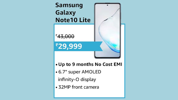 30% Off On Samsung Galaxy Note10 Lite