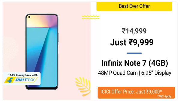 33% Off On Infinix Note 7