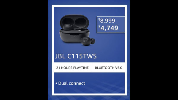 47% Off On JBL C115TWS True Wireless Headphone 47% Off On JBL C115TWS True Wireless Headphone