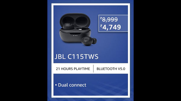 48% Off On JBL C115TWS True Wireless Headphone 48% Off On JBL C115TWS True Wireless Headphone