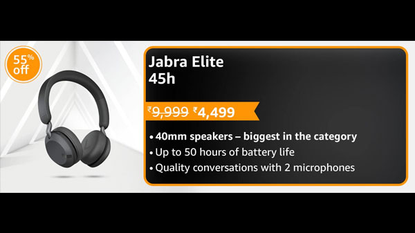 55% Off On Jabra Elite 45h 55% Off On Jabra Elite 45h
