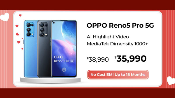 8% Off On OPPO Reno5 Pro 5G