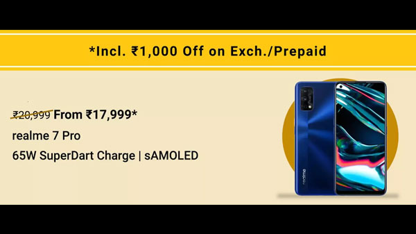 9% Off On Realme 7 Pro
