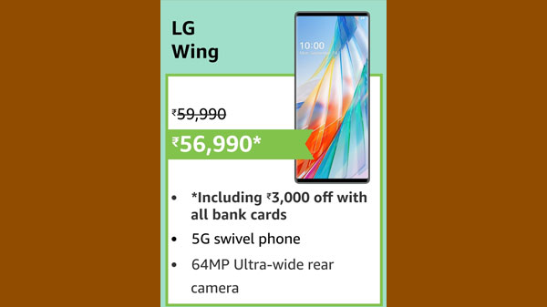25% Off On LG Wing 25% Off On LG Wing