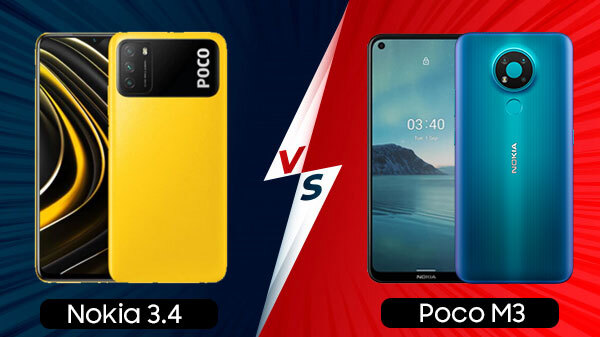 Nokia 3.4 Vs Poco M3: Price Nokia 3.4 Vs Poco M3: Price
