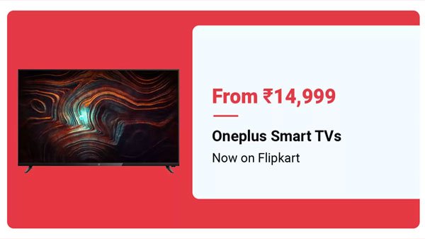 Oneplus Android Smart TVs Starts From Rs. 14,999