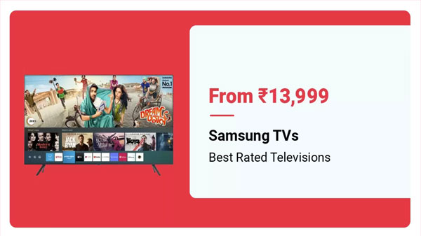 Samsung Android Smart TVs Starts From Rs. 13,999