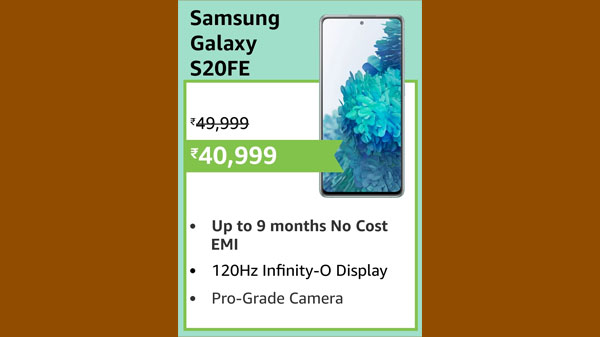 38% Off On Samsung Galaxy S20 FE