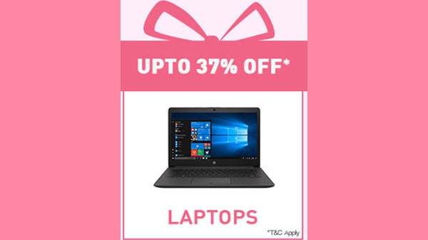 Up To 37% Off On Laptops