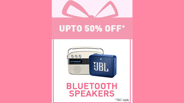 Up To 50% Off On Bluetooth Speakers Up To 50% Off On Bluetooth Speakers