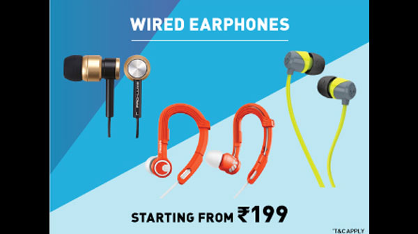 Wired Earphones Starting From Rs. 199