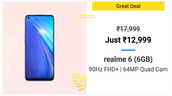 16% Off On Realme 6