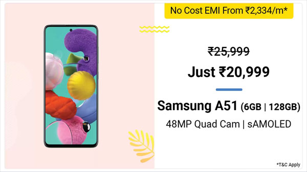 19% Off On Samsung Galaxy A51