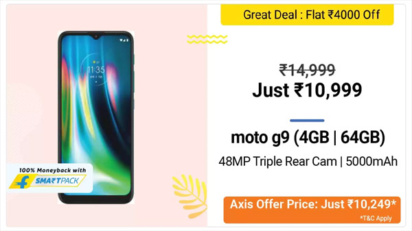 26% Off On Motorola G9