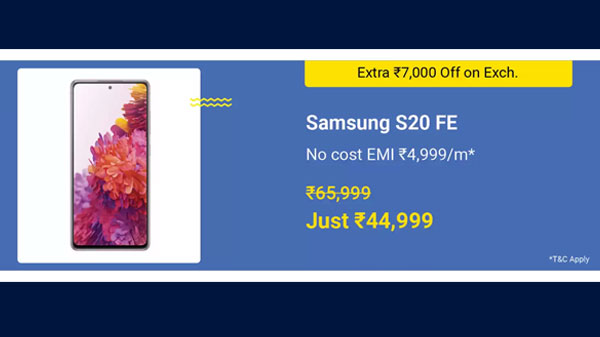 31% Off On Samsung Galaxy S20 FE
