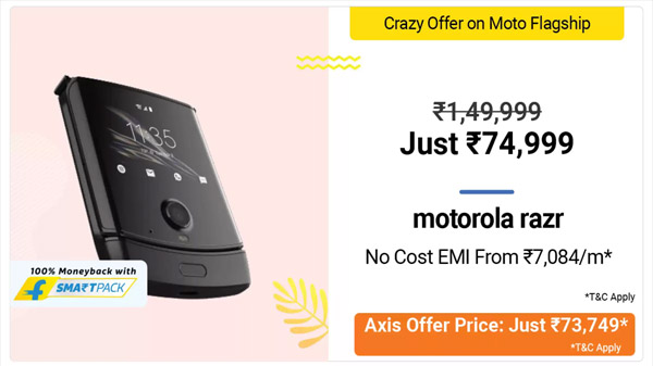 50% Off On Motorola Razr