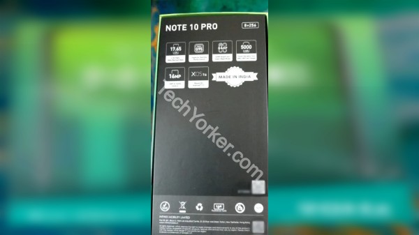 Infinix Note 10 Pro Retail Box Leak Reveals Complete Specifications