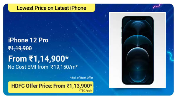 iPhone 12 Pro (Upto Rs. 16,500 Exchange Off)