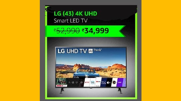 LG 108 cm (43 inches) 4K Ultra HD Smart LED TV