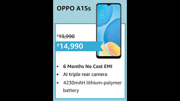 OPPO A15s (18% Off)