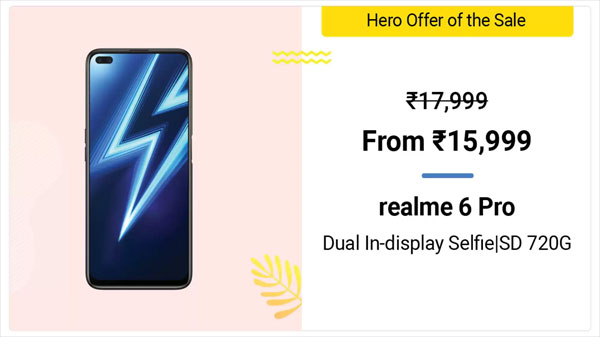 Realme 6 Pro (No cost EMI Rs. 3,000/month. Standard EMI also available)