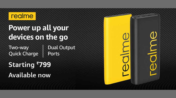 Realme Power Banks Starting From Rs. 799
