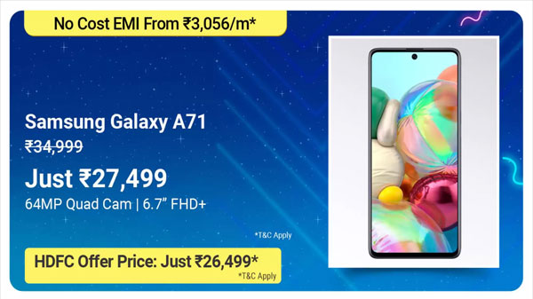 Samsung Galaxy A71 (21% Off)