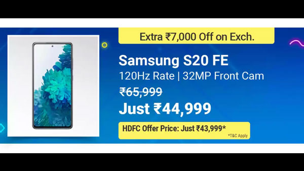 Samsung Galaxy S20 FE (31% Off)