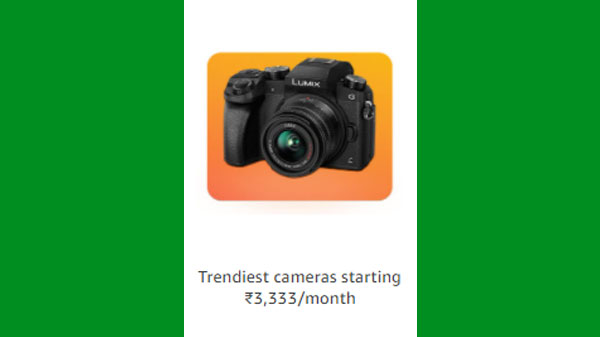 Discount Offer On Trendy Cameras Starting From Rs. 3,333/month