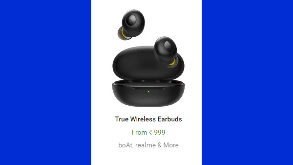 True Wireless Headphones Rs. 999