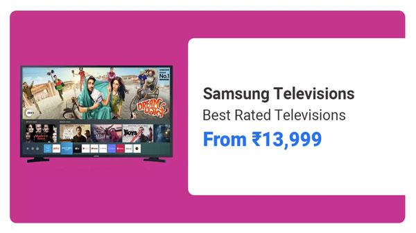Up To 41% Off On Samsung TVs