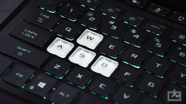 Asus TUF DASH F15 Gaming Laptop Keyboard And Trackpad