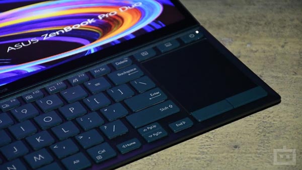 Asus ZenBook Duo UX482 Keyboard And Trackpad