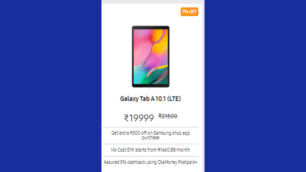 Galaxy Tab A 10.1 (LTE) 