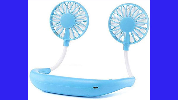 Happyscout Portable Neck Fan Hand Free Wearable Portable