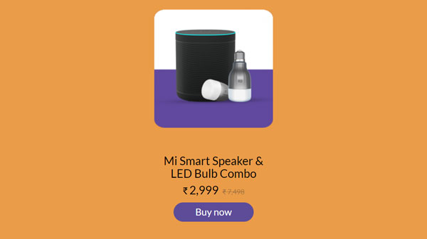 Mi Smart Speaker & LED Bulb Combo