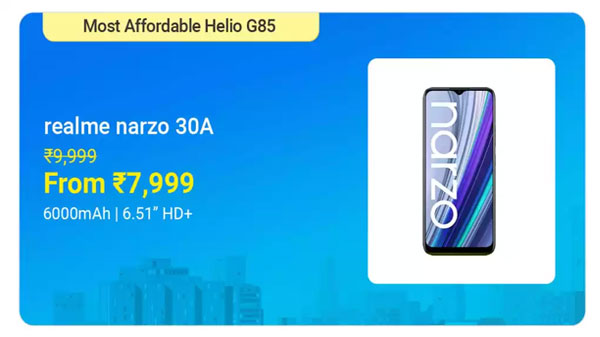 Realme Narzo 30A