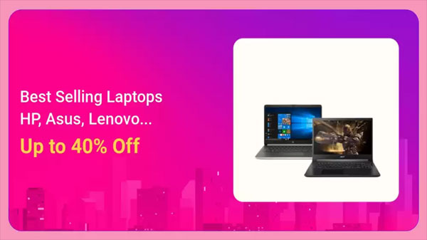 Up To 40% Off On Best Selling Laptops